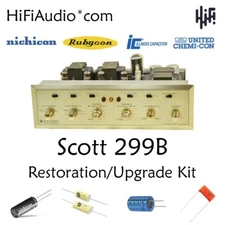 Scott 299B tube amplifier restoration repair upgrade rebuild kit capacitor