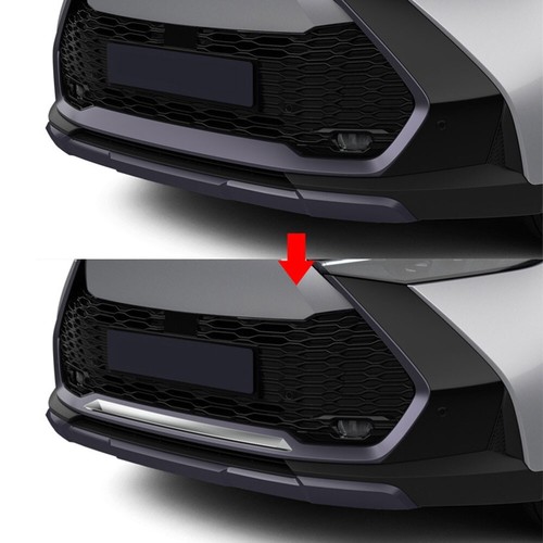Silver Front Bumper Protector Guard Panel Trim Fits For Toyota CHR 2024 2025 - Picture 3 of 4