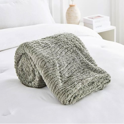 Extra Large Jacquard Throw Fluffy Warm Fleece Over Soft Sofa Bed Settee Blanket - Picture 133 of 180