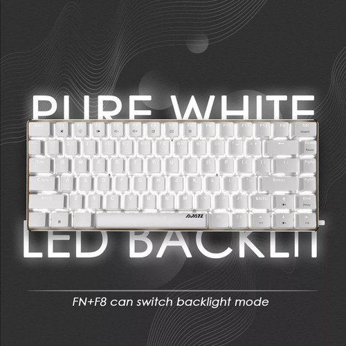 AJAZZ AK33 verdrahtet Gaming mechanische Tastatur weiß hintergrundbeleuchtet CNC - Bild 4 von 21