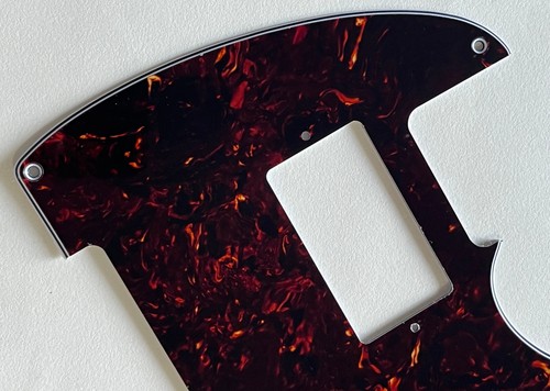 Brown Tortoise Pickguard Fit Fender Telecaster 5-Hole Humbucke Style GuitarParts - Picture 5 of 6