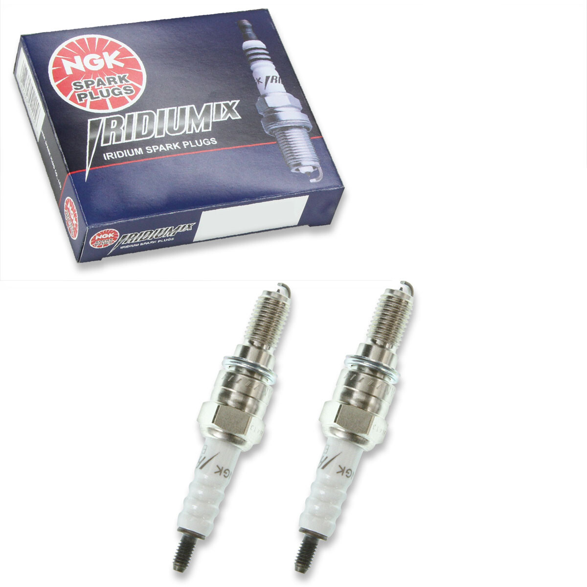2 pc NGK 8201 ER8EHIX Iridium IX Spark Plugs for Y24FER-C IY24 5400 4185 io
