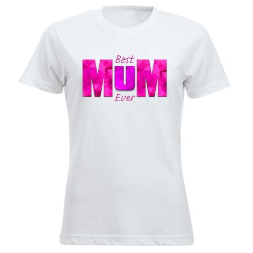 Camiseta Best Mum Ever Funny Idea de Regalo Perfecto para Mamá Camiseta Letras Rosa Vibrante - Imagen 13 de 18