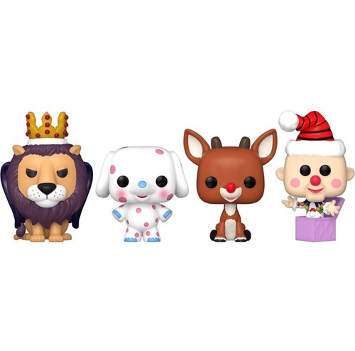 2024 Funko Pocket Pop Rudolph The Red Nosed Reindeer Holiday Tree Boxed 4pc. Set - Bild 2 von 2