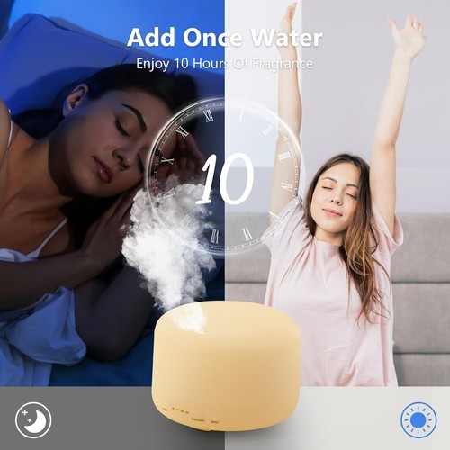 Aroma Diffuser Life of Leisure Ultrasonic Vibration Colorful Lamp White - Picture 9 of 10