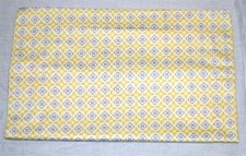 Magnolia Organics 100 Cotton Crib Sham  Yellow Gray Graphic  15 x 19  NEW