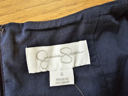 NEW $128 Jessica Simpson Navy Blue Dress Size 6 - Picture 11 of 12