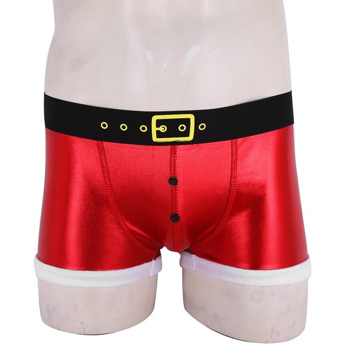 Freebily Herren Samt Weihnachten Kostüm Boxershorts Slips Dessous Unterwäsche - Bild 39 von 63