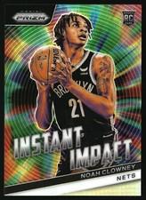 Noah Clowney 2023-24 Panini Prizm #21 Instant Impact Prizms Silver Brooklyn Nets