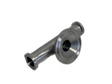 BioPharm Mini Sanitary Tri-Clamp 1/2” & 1-1/2” SS Tee Fitting BPE 4.038” OAL