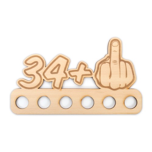 Geldgeschenk „Mittelfinger" zum 16. - 85. Geburtstag aus Holz für Männer - Bild 41 von 128