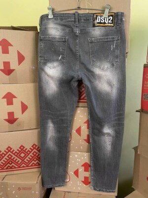 Dsquared2 slim jean S71LB0589 stretch paint stone gray size