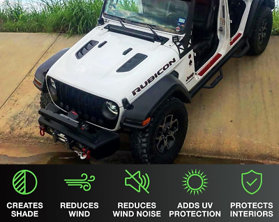 Alien Sunshade Jeep Wrangler JLU (2018-2023) Mesh Orange Sun