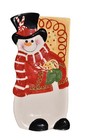 New 12" Fitz and Floyd Rectangle Snowman Serving Platter Tray Collectible