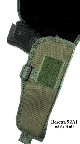 CEBECI Right Hand Field/Hunting Flap Holster Green for 5" 6" 1911 ANY MAKE - Picture 7 of 7