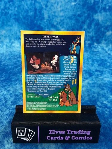 Disney Classics SINGLE Non-Sport Trading Card by Dynamic Marketing 1993 - Picture 128 of 326