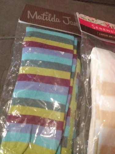 Matilda Jane Girls Knee High Socks small 5 pair Colorful Bright Wacky - Picture 2 of 6