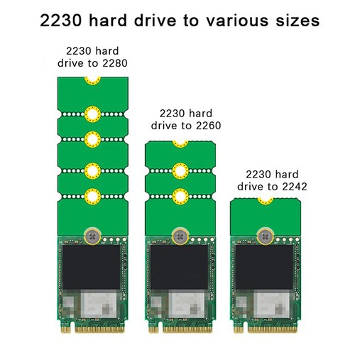 NGFF M.2 SSD Adapter Card 2242 To 2280 2230 To 2280 Transfer Card Adapter-wf - Zdjęcie 3 z 12