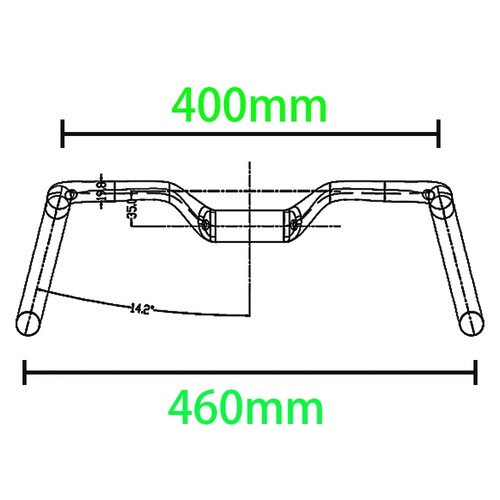 Carbon Fiber Gravel Rennrad Lenker Full Internal Kabelführung 14° 31,8mm - Bild 28 von 30
