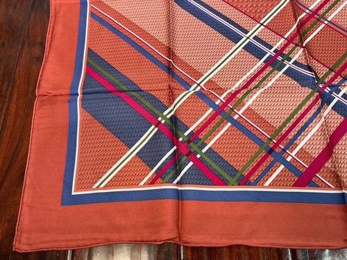 Vintage Christian Dior Trotter Silk Scarf Monogram - Picture 7 of 21