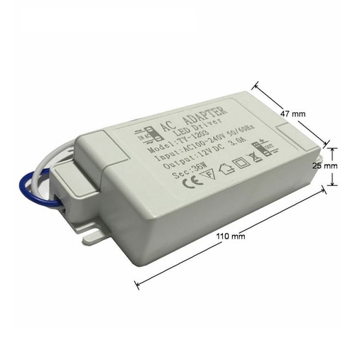 Transformador de fuente de alimentación controlador LED 12V 240V - Adaptador DC 12V para tiras LED - Imagen 4 de 18
