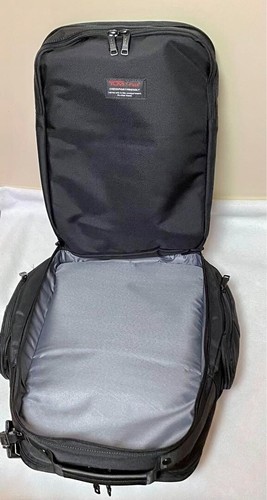 TUMI ALPHA3 2603578D3 Zaino breve FXT nylon balistico pelle nero NUOVO - Foto 7 di 11