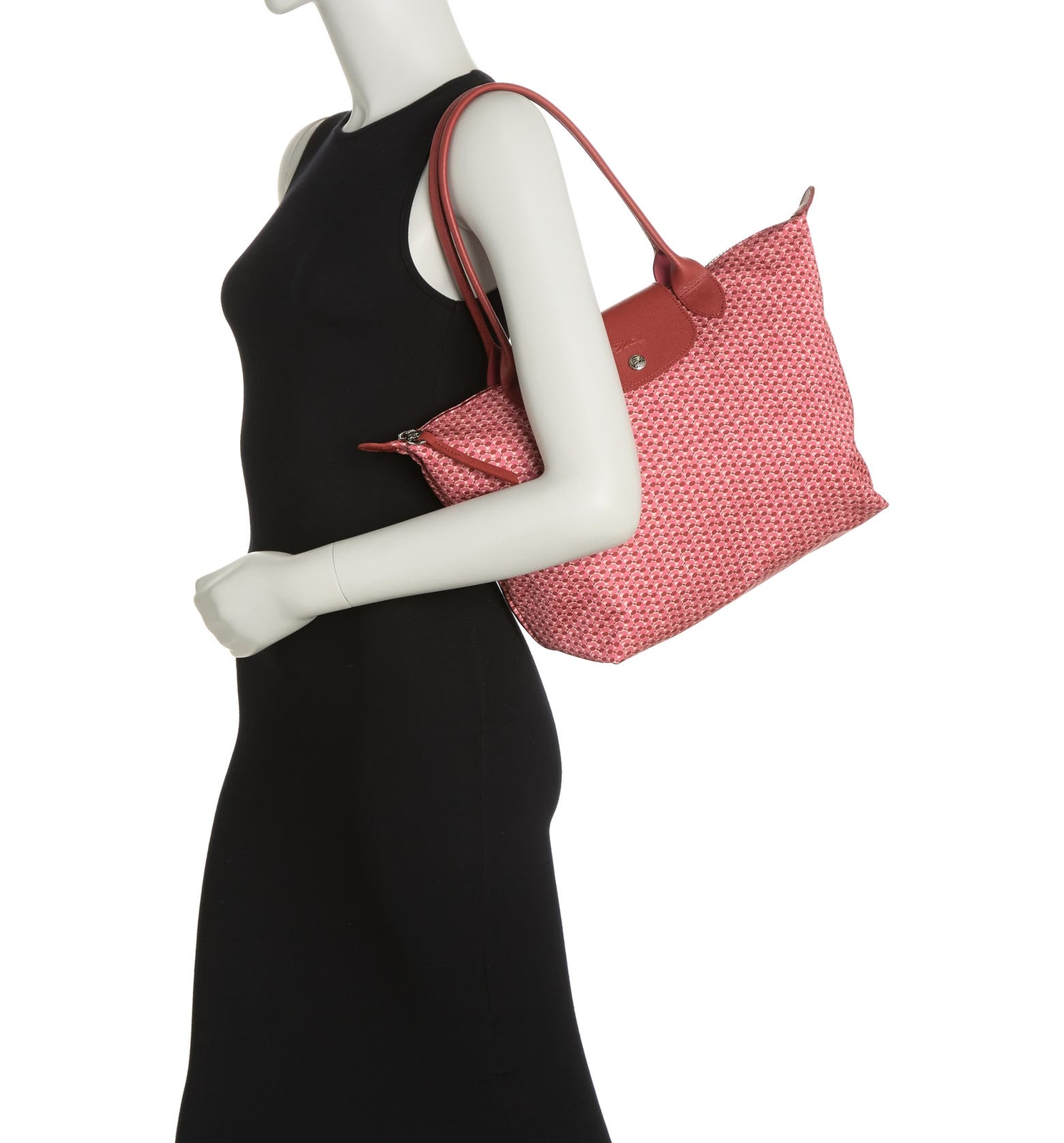 Longchamp Le Pliage Microknit Medium Nylon Tote Shoulder Bag NIP