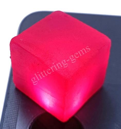Dyed Natural Ruby Rough Cube 70-80 Carat IGL Certified Loose Gemstone 5DNZ - Picture 2 of 9