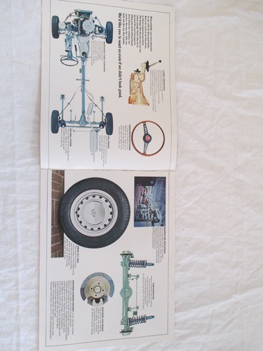 Vintage Triumph TR6 Sales Poster With Old Button & 2 Fiat Sales Brochures. Rare. - Picture 9 of 12