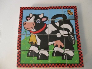 melissa & doug farm cube puzzle