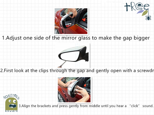 Left side mirror glass for NISSAN DUALIS J10 10/07-05/14 Heated Convex with base - Picture 4 of 5