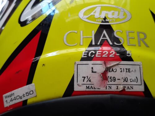 CASCO HELMET Arai replica Kevin Schwantz CHASER SIZE L 59/60 DRUDI PERFORMANCE - Foto 8 di 24