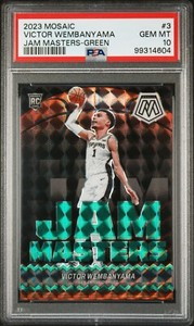 2023 Mosaic Jam Masters Green Victor Wembanyama #3 PSA 10