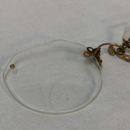 Vintage Brille Eyeglasses Lesebrille goldfarben Metall Albany Medical College - Bild 9 von 12