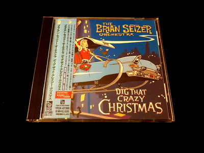 not a lp BRIAN SETZER JAPAN CD: DIG THAT CRAZY CHRISTMAS - PROMO JAPAN CD -MINT