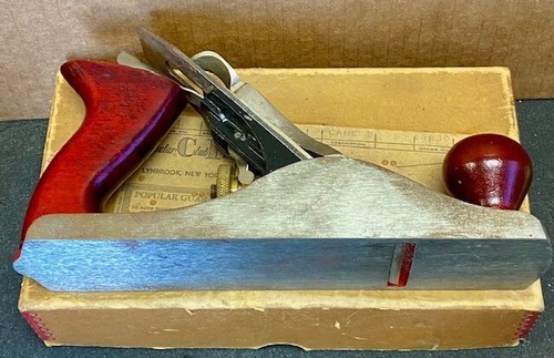 Eine Corsair Great Neck Saw Eisen glatt Hobel 8” 1 3/4” Schneider Nr. C-3 + Orig Karton - Bild 4 von 6