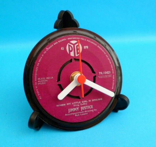 CLOCKS DESK / TABLE TOP Upcycled Vinyl SINGLES Vinyl Records LIST J Size 4" - Picture 195 of 466