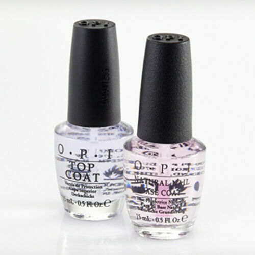 OPI Natural Nail Polish Lacquer Base Coat & Top Coat COMBO FULL SIZE 0.5 - Picture 1 of 1