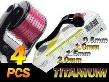 4x Derma Skin Roller Acne, Deep Scars, Cellulite, Wrinkles, Beard Growth 540Pin