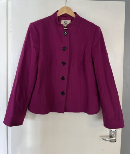 Viyella Rosa Sakko Blazer Wollmischung UK 18