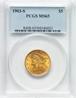 1903-S Liberty Half Eagle — photo from another recent sale