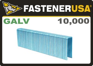 1-1/4 Leg x 1/2 Crown 16GA Galvanized GS-16 Staples 10M Box 1-1/4 Leg x 1/2 Crown 16GA Galvanized GS-16 Staples 10M Box