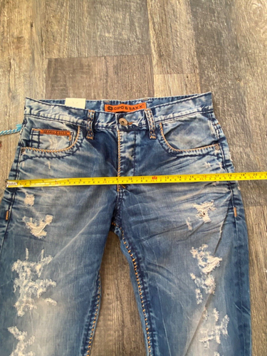 NWT CIPO & BAXX CG50 Men’s Button Fly Distressed Denim Jeans 30 X 34 Turkey - Picture 22 of 23