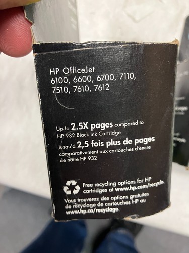 LOT OF 6 Genuine OEM HP 932XL Black 933 Cyan Magenta Yellow Printer Ink Sets NEW - Picture 3 of 8