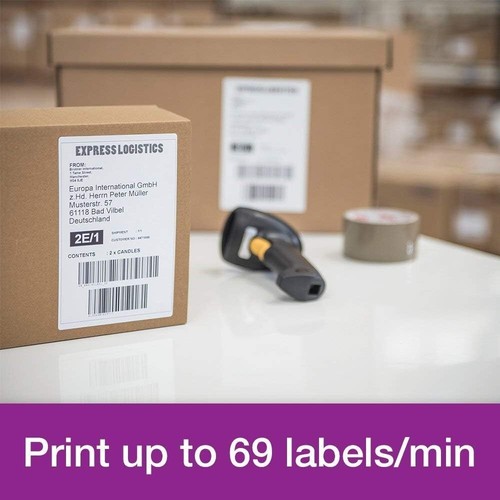 BROTHER QL-1110NWB PROFESSIONAL FAST AUTO CUTTER DIRECT THERMAL LABEL PRINTER - Afbeelding 7 van 9