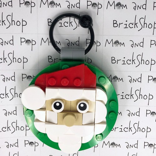 LEGO Christmas Ornament Santa with Red Hat and Beard Assembled from Set 40744 - Picture 4 of 6