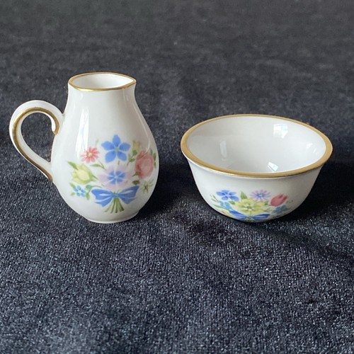 Vintage Spode England Fine Bone China miniatura 7 pezzi decorazione casa delle bambole - Foto 6 di 11