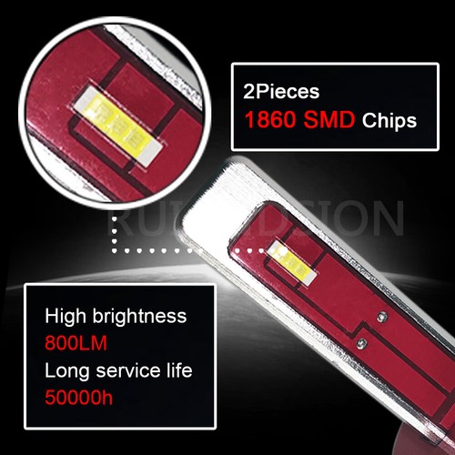 White/ Orange H1 H3 LED Fog Lamp Car Front Bulb Daytime Running Light 12V 24V - Picture 4 of 12