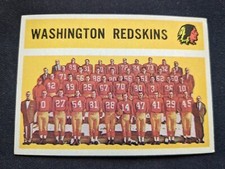 1960 Topps Football Card # 132 Washington Redskins Team (EX) L-N-S