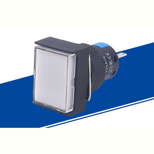 16mm Momentary Push Button Switch with Light DC/AC 12V Self-Lock/Reset Flat Key - Picture 19 of 20